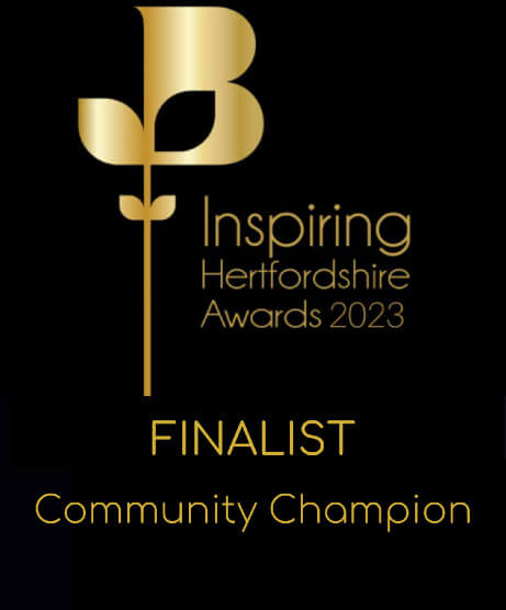 Inspiring Hertfordshire Awards 2023 Finalist Community Champion